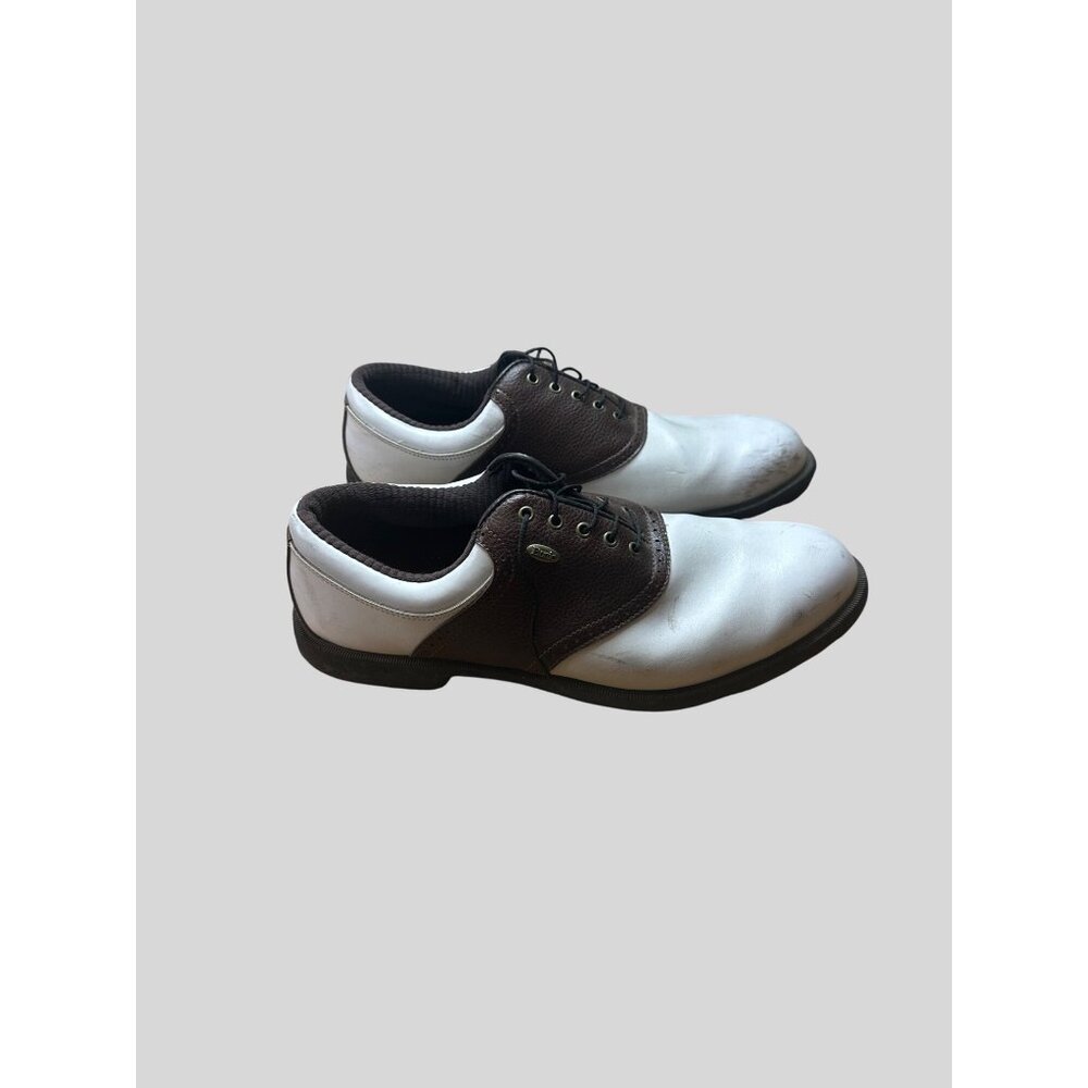 Etonic Men's Brown & White Synthetic  Golf Shoes Mens Size 11.5 - Picture 6 of 10